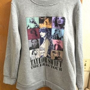 Taylor Swift The Eras Tour Gray Sweatshirt